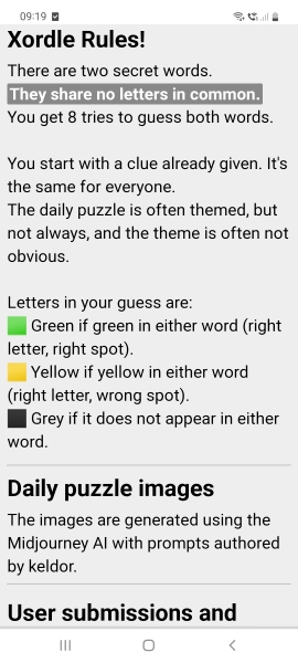 Word games - Xordle - Huh? 