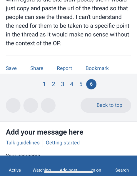 New feature - save threads & posts