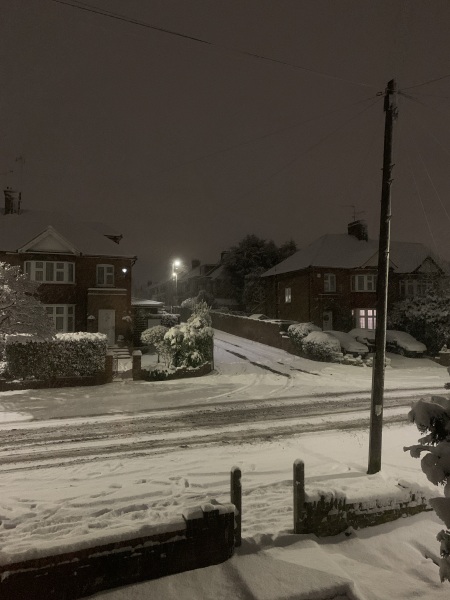 Snow warning for east London and thereabouts
