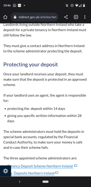 Landlord did not protect deposit