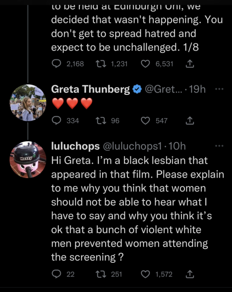 Greta Thunberg "♡♡♡" the Edinburgh bullyboys