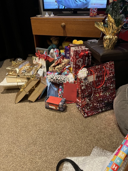 Show me your present pile
