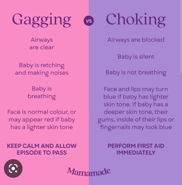 7 week baby choking