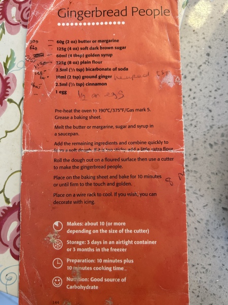 Your best foolproof gingerbread recipe please? 