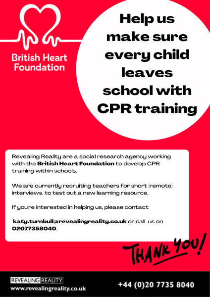 Teachers urgently needed for important research project!