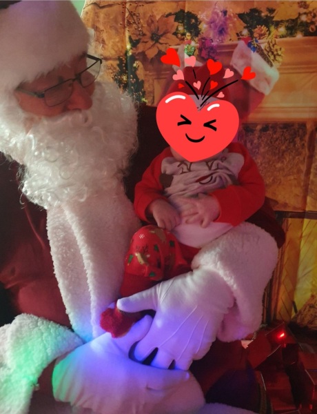 Visiting Santa Claus 
