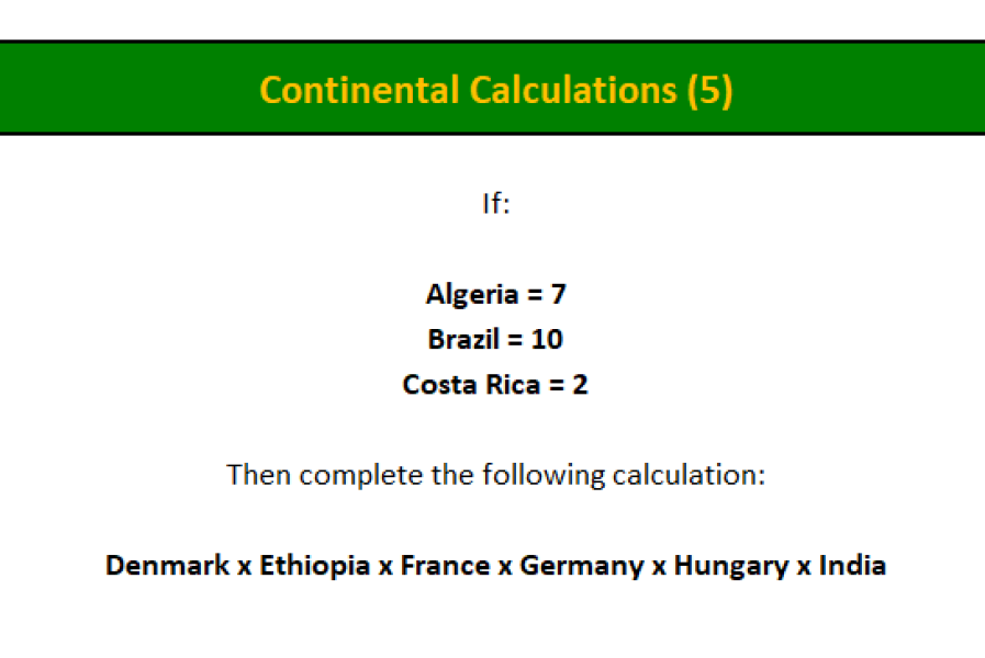 Stupidly difficult work quiz