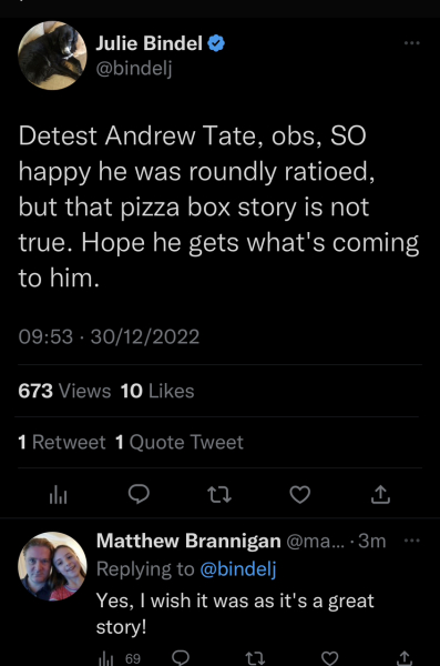 Andrew Tate has been arrested