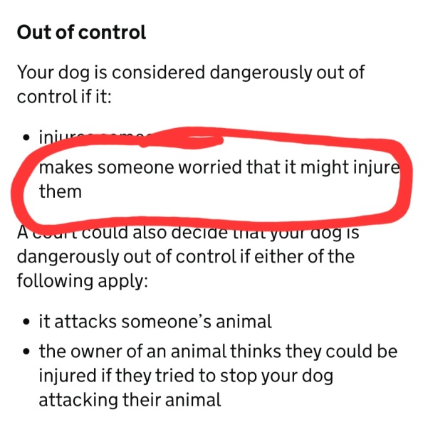 It’s a dog one. Who was being unreasonable? 