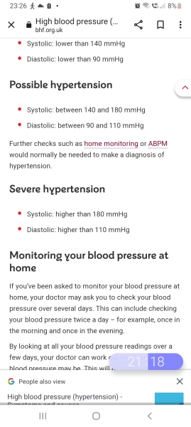 A & E for blood pressure?