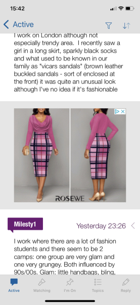 What is "in" vs what people are actually wearing
