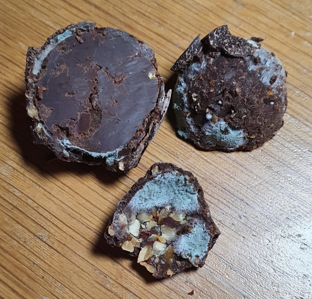 Mouldy chocolates given as gift - would you contact the maker to tell them?