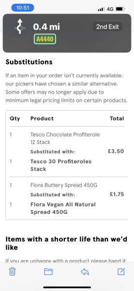 So what Xmas supermarket substitutions...
