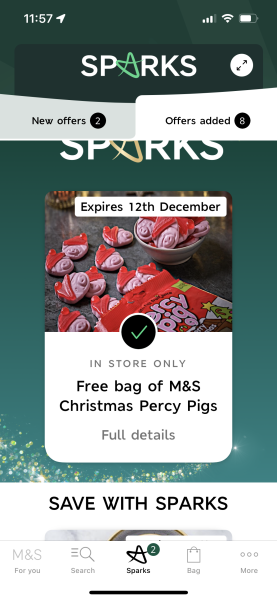 M&S Sparks 12 Days of Christmas
