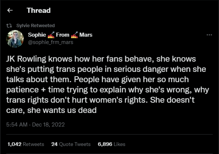 Surely their victimhood narrative causes more harm?