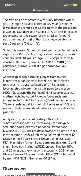 Strep A infection 