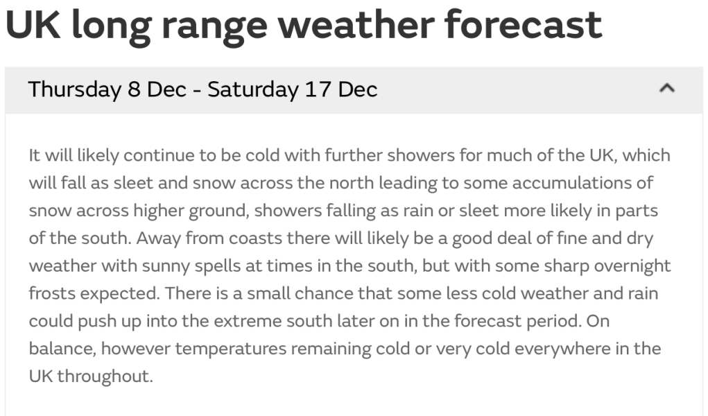 Winter Weather outlook