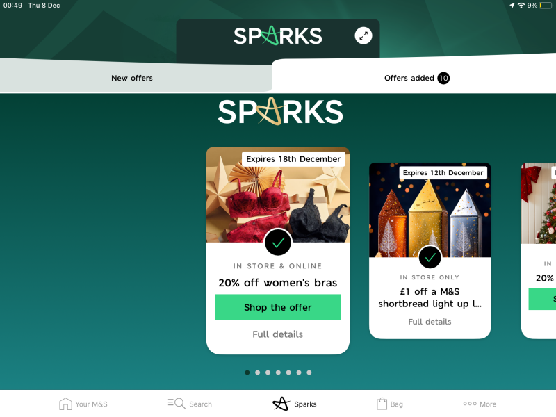 M&S Sparks 12 Days of Christmas