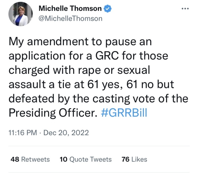 Scottish Parliament final debate on Gender Recognition Reform today