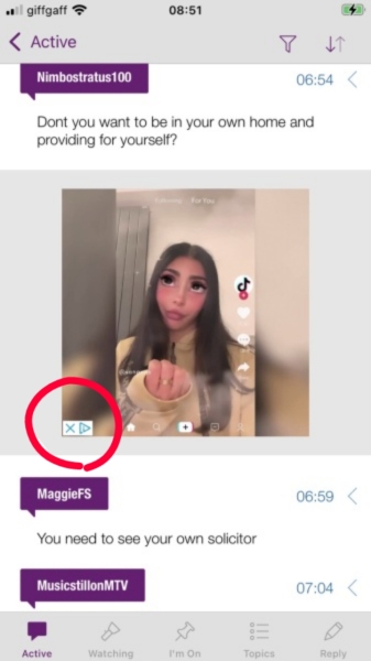 Unsettling advert - picture of an infantilised woman