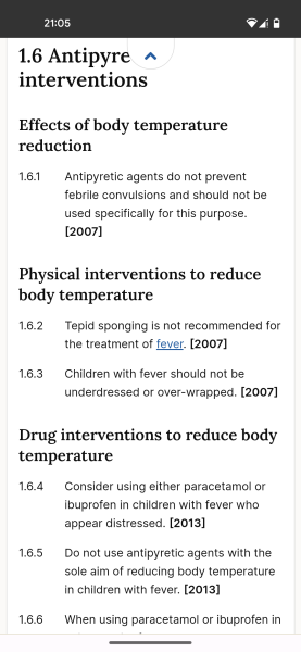 Does anyone else not treat fever in DCs?