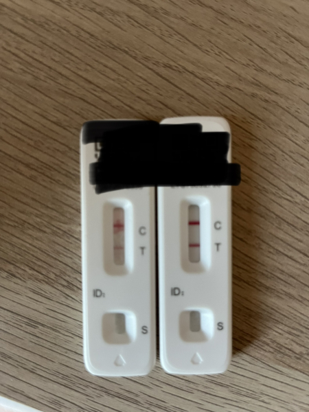 Testing positive over ten days. 