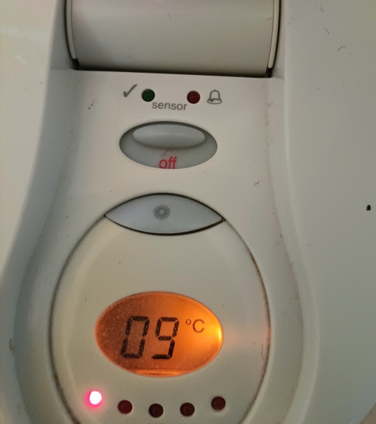 How cold is your house without the heating on?