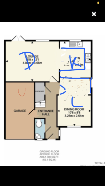 Knock down wall or conservatory 