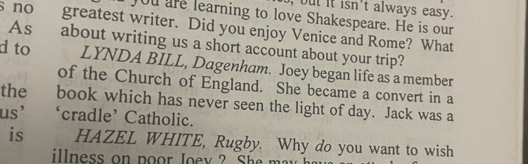 AIBU To Think Joey Maynard (Of Chalet School Fame) Was Insufferable