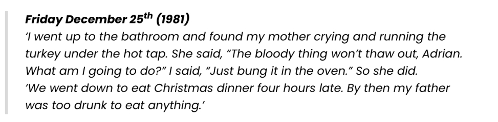 Bloody frozen turkey