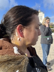 Women protesting in front of Alameda County Courthouse attacked!