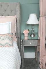 Pale pink curtains?