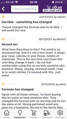 Smell on clothes