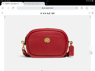 Bright Red Camera Bag