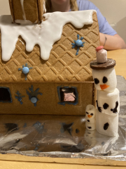 Anyone want to share gingerbread house pics? 