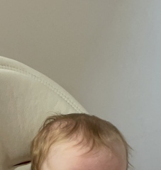 newborn hair turning orange?