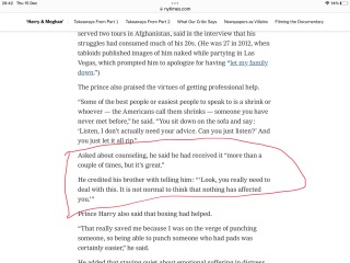 William "screamed and shouted" at Harry.