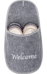 To expect no-outdoor-shoe households to provide slippers?