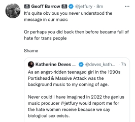 Geoff Barrow vs Katherine Deves