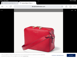 Bright Red Camera Bag