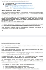 Post autism diagnosis reading, YouTube, etc recommendations 