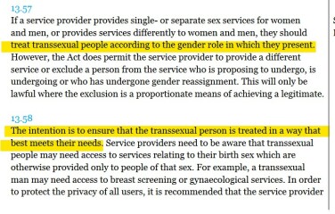 To not fully understand the outrage of the gender recognition reform?