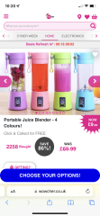 Portable Juice Blender Flask