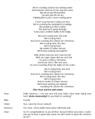 To think these are appalling lyrics in junior school Xmas play?