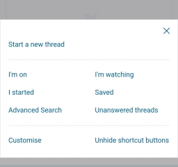 Has active disappeared from the menu?
