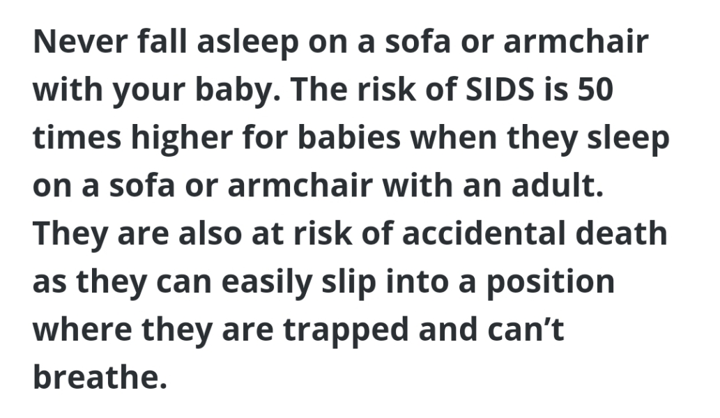 MIL keeps falling asleep holding DD?