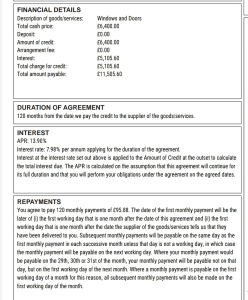 Can someone please talk me through this credit agreement? Interest rate/apr