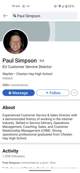 Do not buy from Wayfair 