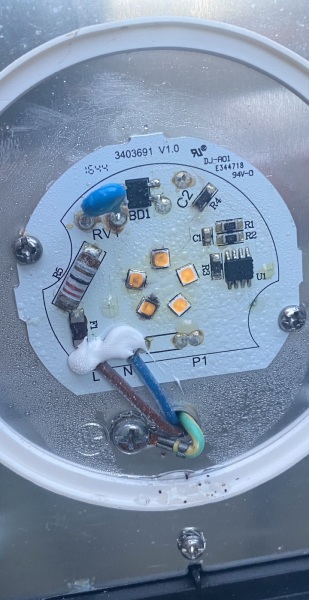 Anyone have any idea what on earth I have to get my outdoor lamp working again (pic attached)