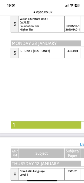 Help exam brought forward with no notice
